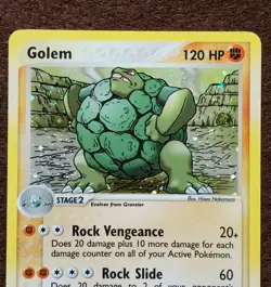 Golem (Holo) 5/97 - Pokemon Dragon Vintage 2003 - NM - Image 2