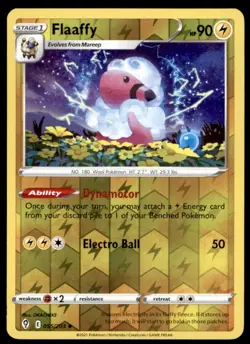 Flaaffy 055/203 Uncommon Evolving Skies Pokemon Reverse Holo Lightly Played - Image 1