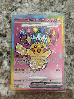 Pokemon TCG Pikachu ex 277/217 Ascended Heroes Special Illustration Rare NM SIR - Image 1