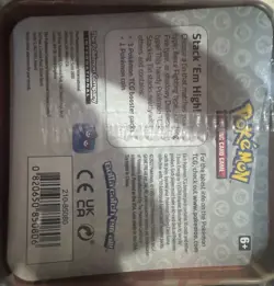 Pokemon Stack 'Em High Tin Charizard & Scorbunny Box with 3 Booster Packs Sealed - Image 2
