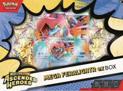 2 x Pokemon TCG: Mega Evolution Ascended Heroes - Mega Feraligatr ex Box - Image 1