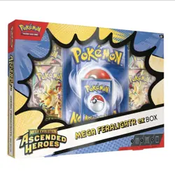 2 x Pokemon TCG: Mega Evolution Ascended Heroes - Mega Feraligatr ex Box - Image 2
