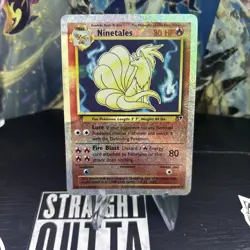 Ninetales 1/110 Legendary Collection Reverse Holo Rare Pokemon TCG fireworks DMG - Image 1