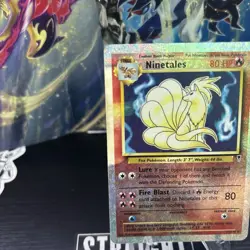 Ninetales 1/110 Legendary Collection Reverse Holo Rare Pokemon TCG fireworks DMG - Image 2