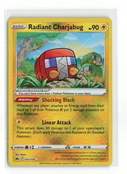 RADIANT CHARJABUG 051/159 CROWN ZENITH POKEMON TCG NM - Image 1