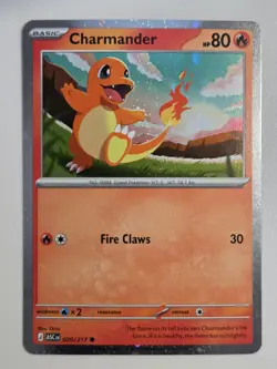 Pokemon Charmander Ascended Heroes 020/217 Cosmo Holo Promo - Image 2