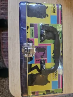 Pokemon TCG Detective Pikachu Collector's Treasure Chest Tin Lunch Box Sealed - Image 2