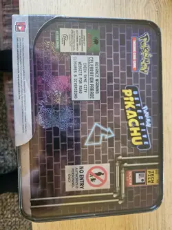 Pokemon TCG Detective Pikachu Collector's Treasure Chest Tin Lunch Box Sealed - Image 3