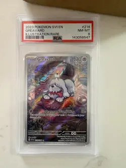 Greavard 214/198 Illustration Scarlet & Violet Base Set PSA 8 NM-MT - Image 1