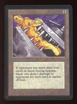 1993 Beta Black Vise ~ Vintage MTG/Magic ~ NEAR MINT+ condition - Image 1