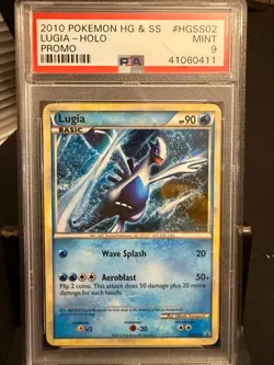 2010 POKEMON HEARTGOLD & SOULSILVER PROMO #HGSS02 LUGIA-HOLO PSA 9 graded - Image 2