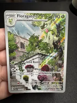 Pokemon TCG Floragato 197/193 Paldea Evolved Full Art Illustration Rare Holo - Image 1