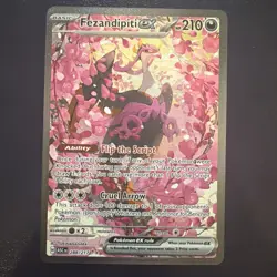 Pokemon TCG Fezandipiti ex 288/217 Special Illustration Rare Ascended Heroes NM - Image 1