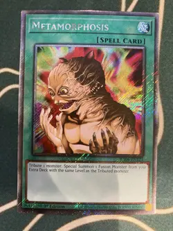 Metamorphosis Platinum Secret Rare RA04-EN123 Yugioh - Image 1