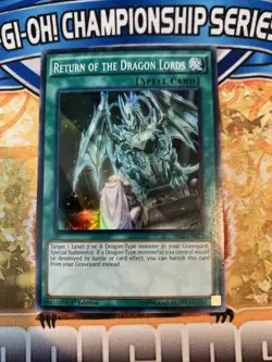 Yugioh RETURN OF THE DRAGON LORDS SR02-EN025 1ST EDITION NM - Image 1