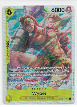 ONE PIECE CARD GAME WYPER OP15-114 SR ADVENTURE ON KAMI'S ISLAND FOIL - Image 1