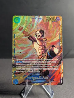 Portgas.D.Ace OP13-119 SEC Secret Rare Carrying On His Will One Piece TCG NM - Image 1