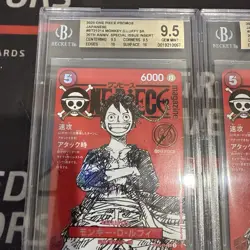 Monkey D. Luffy BGS 9.5 Gem Mint ST21-014 Promo ONE PIECE Japanese 3 @ $150 each - Image 2