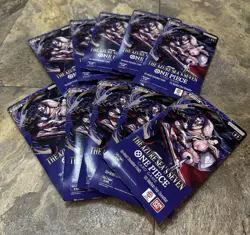 10x One Piece OP14 THE AZURE SEA’S SEVEN Sleeved Blister Booster Packs Sealed - Image 1