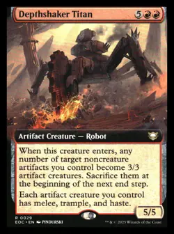 Depthshaker Titan Extended Art Edge of Eternities MTG - NM+ - Image 1