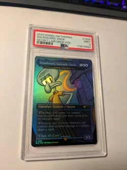 2025 Magic The Gathering SpongeBob Secret Lair Drop Squidward Snob Foil PSA 9 - Image 1