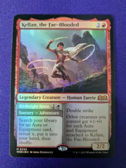 1x Kellan, the Fae-Blooded FOIL - NM - Wilds of Eldraine - WOE - 0230 - Image 1