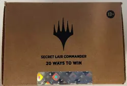 Magic the Gathering Secret Lair Commander Deck: 20 Ways to Win NEW SEALED EDH - Image 1