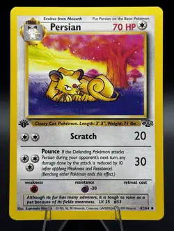 Persian 42/64 Jungle 1st Edition - Uncommon - WOTC - LP - Pokemon Vintage - Image 1