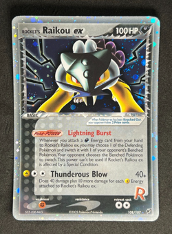 Rocket's Raikou ex 108/107 Pokemon Ex Deoxys -Holo -Secret Rare-Never played-NM+ - Image 1
