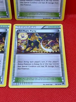 Pokemon Tcg All-Night Party 96/122 BREAKpoint Non-Holo x4 - Image 5