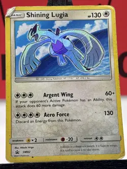 Shining Lugia SM82 Shining Legends Holo Black Star S&M Promo Pokemon TCG 2017 HP - Image 3