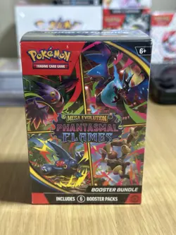 Pokemon TCG: Mega Evolution Phantasmal Flames Booster Bundle ME02 (6 Packs) - Image 1