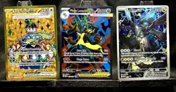 Pokemon Mega Ev. Mega Lucario Ex 160 Promo N’s Nekrom 31 Pris. Terapagos 180 - Image 1