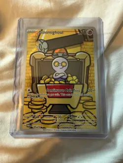 Pokemon TCG Gimmighoul 198/182 SV04 Paradox Rift Illustration Rare Holo ENG 70 - Image 1