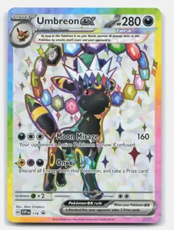 Umbreon ex SVP 176 Holo Promo Scarlet & Violet Promo Pokemon Near Mint - Image 1