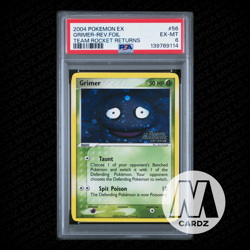 2004 Pokemon EX Team Rocker Returns Grimer [Reverse Holo] #56 Common PSA 6 - Image 1