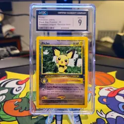 Pokemon Pichu League Black Star Reverse Holo Promo #35 CGC 9 Mint SWIRL - Image 1