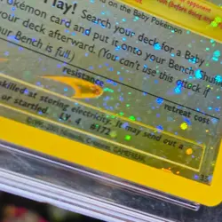 Pokemon Pichu League Black Star Reverse Holo Promo #35 CGC 9 Mint SWIRL - Image 4