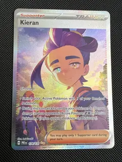Pokemon TCG Kieran SIR Prismatic Evolutions 174/131 Special Illustration Rare - Image 1