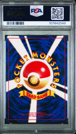 1998 Pokemon Japanese Gym Rocket’s Scyther #123 Holo Rare PSA 8 NM-MT w/ SWIRL - Image 2