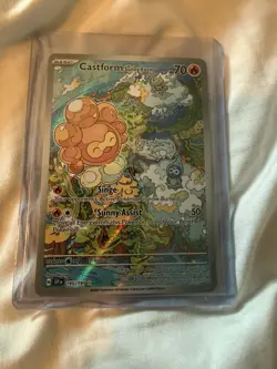Pokemon TCG Castform Sunny Form 195/191 Surging Sparks Illustration Rare Holo E… - Image 1