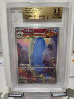 2025 POKEMON SCARLET VIOLET JOURNEY TOGETHER 162/159 BGS 9.5 WAILORD IR - Image 1