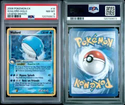 2006 POKEMON EX LEGEND MAKER 14 WAILORD-HOLO NEAR MINT-MINT PSA 8 - Image 3