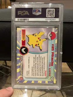 2000 TOPPS CHROME #25 PIKACHU POKEMON T.V. GEM MT PSA 10 - Image 2