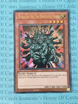 Manju of the Ten Thousand Hands GFP2-EN099 Ultra Rare Yu-Gi-Oh Card 1st Edit New - Image 1