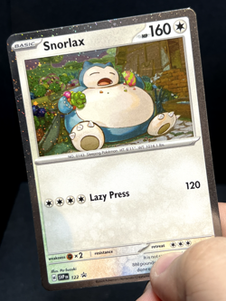 Pokemon TCG Snorlax SVP 122 Black Star Promo Cosmo Holo Rare - Near Mint - Image 2