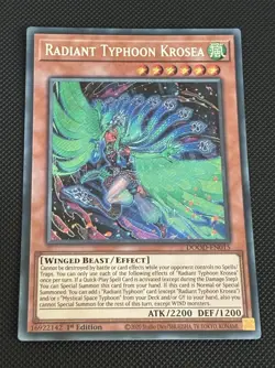 | Yugioh! | Radiant Typhoon Krosea | DOOD-EN015 | 1st Edition Secret Rare | NM | - Image 1