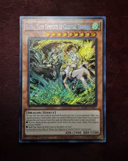 Yugioh! Shiina, Twin Tempests Of Celestial Thunder- Secret Rare - BPRO-EN027- NM - Image 1