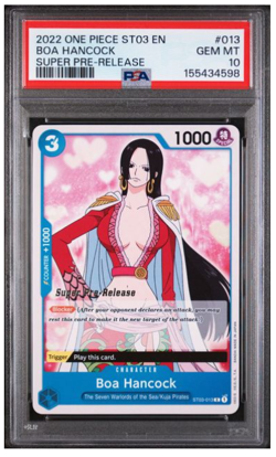 2022 One Piece SUPER PRE-RELEASE #013 BOA HANCOCK - PSA 10 - Image 1