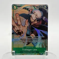 One Piece Trafalgar Law OP01-047 SR Parallel Foil - Romance Dawn NM ENGLISH - Image 1